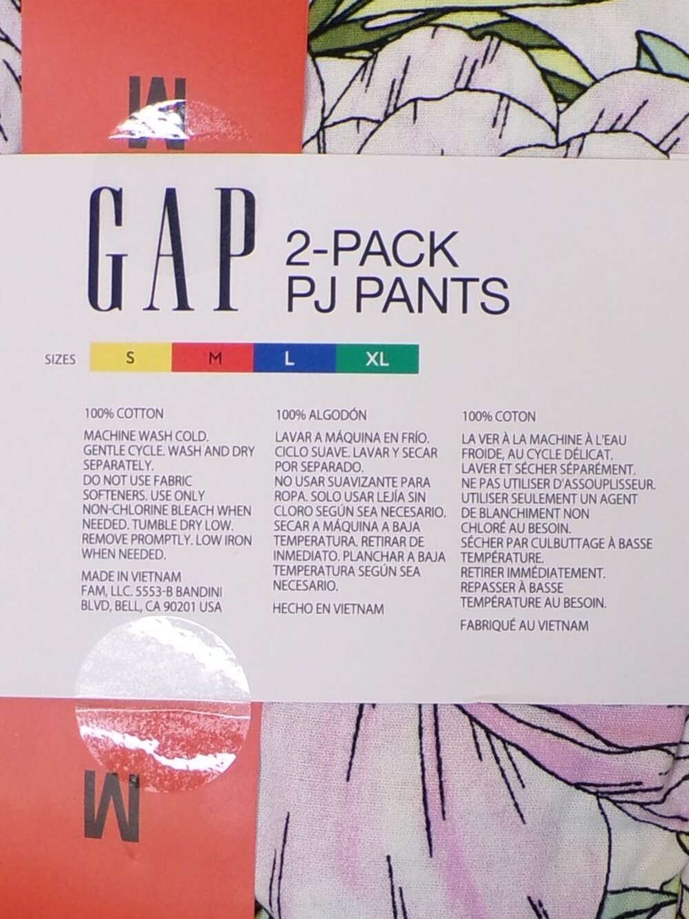 Gap NWT Women's Cotton PJ Pant, 2-Pack - Blue Pack - Size: Medium - Picture 4 of 9